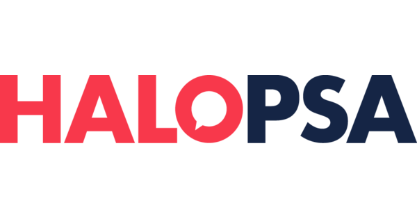 HALO PSA logo rode en zwarte letters